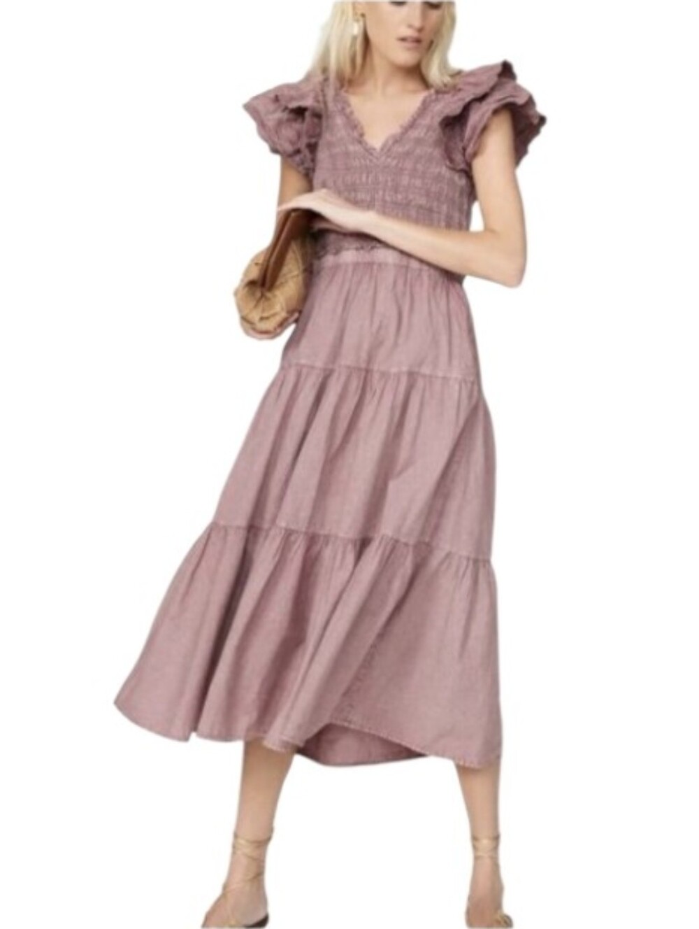 Sea New York Heidi Dress In Dusty Mauve